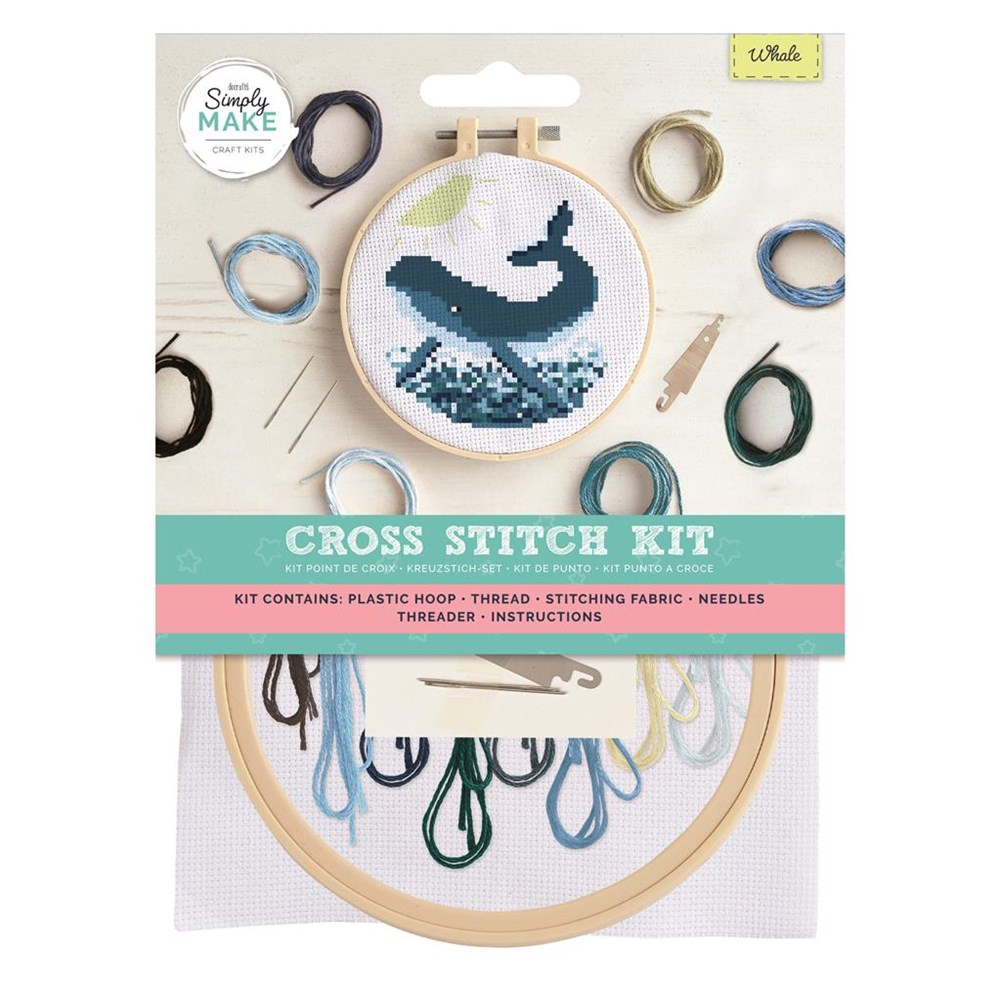 The Crafty Kit Company - Whale Cross Stitch Kit