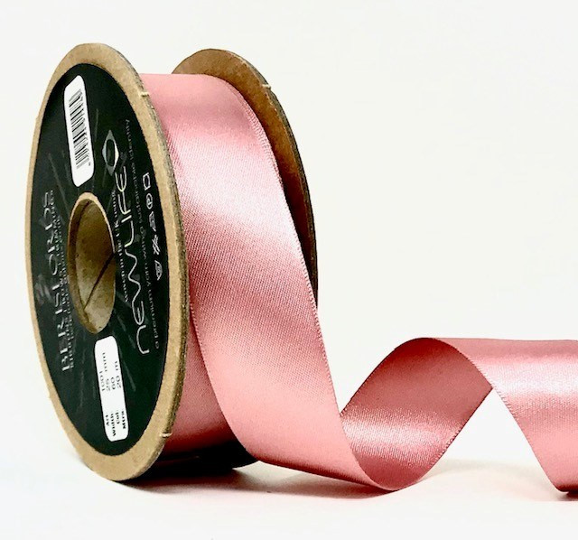 Dusky Pink Satin Ribbon by Berisfords Newlife Global 100% Recycled Standard