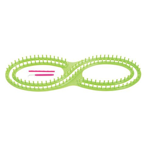 30022878 Darice All Things You Infinity Loom: Plastic - Green - 25.6 x 8.2  x 1.25 inches — S E Simons